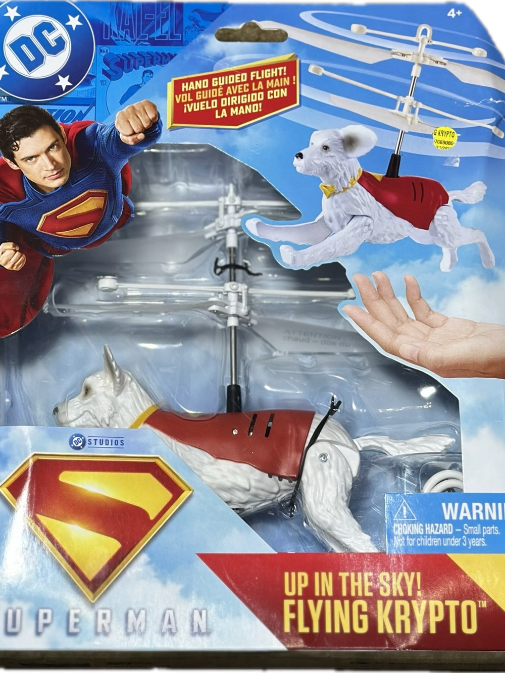 DC Flying Krypto Action Figure - White and Red